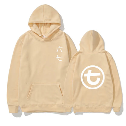 Unisex Kapuzenpullover mit Kängurutasche und Front-/Rückenprint