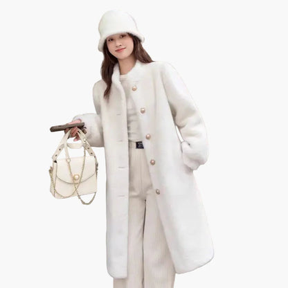 Damen Luxus Wintermantel Eleganter Klassischer Stil für Alltag und besondere Anlässe