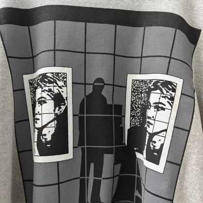 Unisex Langarm Sweatshirt Rundhalsausschnitt mit grafischem Aufdruck