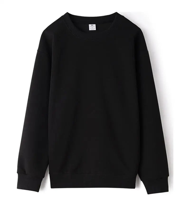 Unisex Langarm Sweatshirt Basic Rundhals in verschiedenen Farben