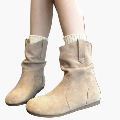 Damen Bequeme Freizeit Stiefel – Modische Slipper Boots für Alltag und Outdoor