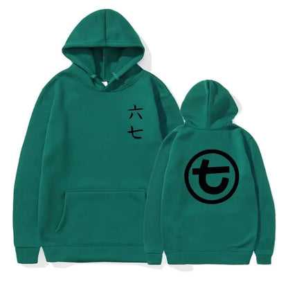 Unisex Kapuzenpullover mit Kängurutasche und Front-/Rückenprint