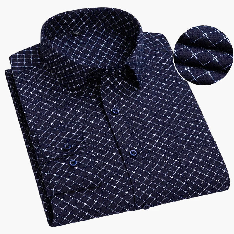 Herren Business Hemd Slim Fit – Gestreiftes Langarmhemd für Büro & Alltag