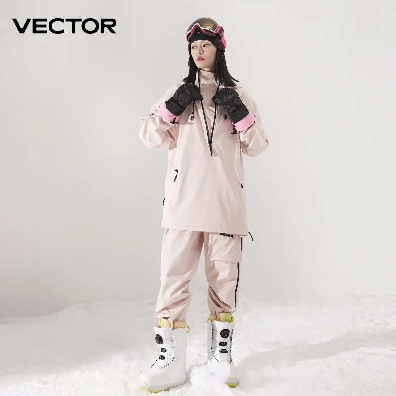 Unisex Ski Anorak Jacke & Hose Set - Wasserabweisend, Kapuze