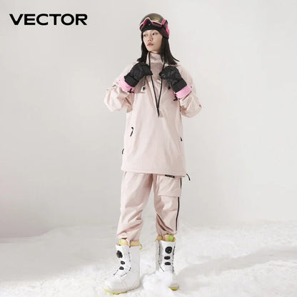 Unisex Ski Anorak Jacke & Hose Set - Wasserabweisend, Kapuze