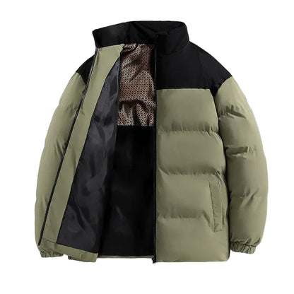 Herren Steppjacke Winter Warm Outdoor Streetwear – Trendige Pufferjacke für Alltag und Freizeit