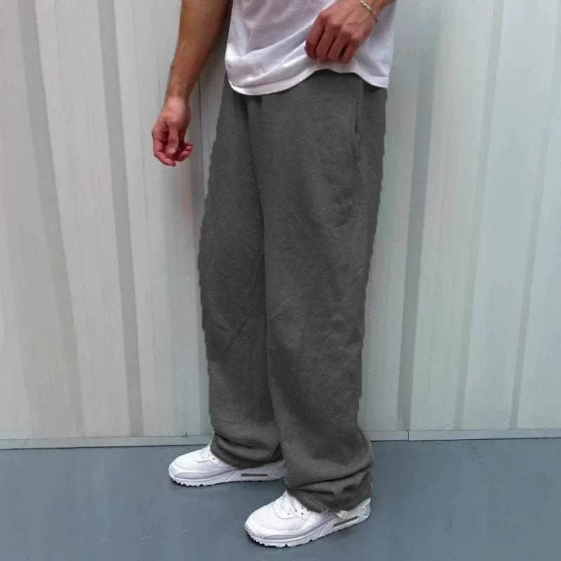 Unisex Jogginghose Schwarz – Bequeme Freizeithose mit Kordelzug und Seitentaschen