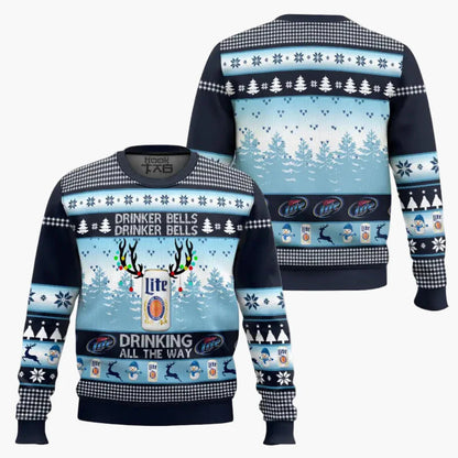 Herren Weihnachtspullover Lustig – It's the Most Wonderful Time for a Beer – Party & Geschenk Ugly Christmas Sweater