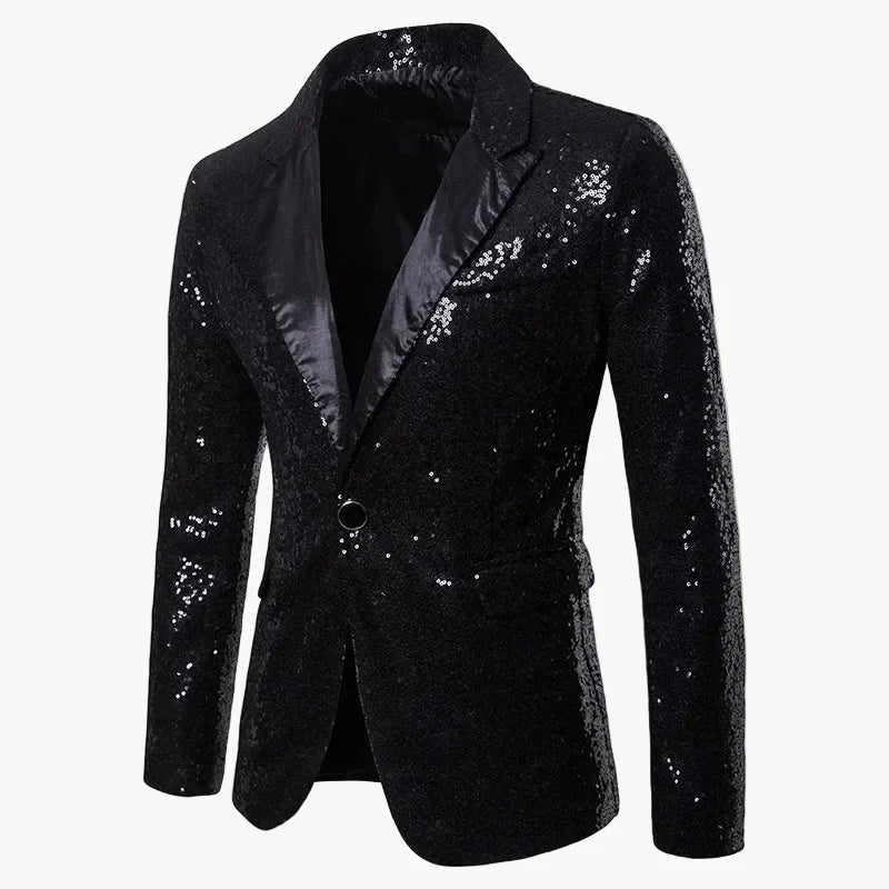 Herren Glitzer Pailletten Sakko – Party & Event Blazer im auffälligen Design