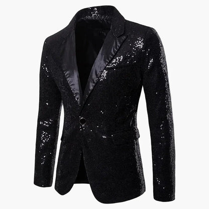 Herren Glitzer Pailletten Sakko – Party & Event Blazer im auffälligen Design