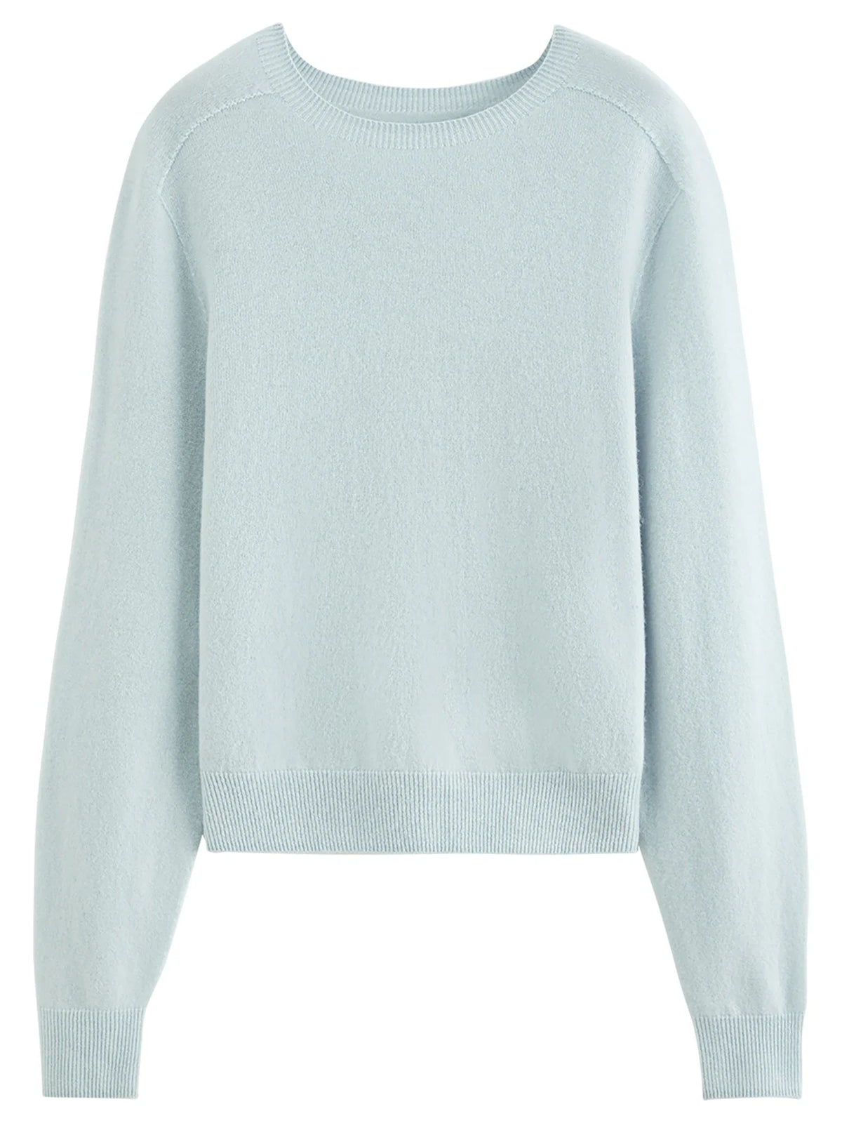 Damen Pullover Rundhals Langarm Strickpullover