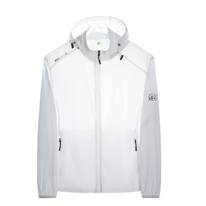 Leichte Windjacke mit Kapuze und Reißverschluss für Herren