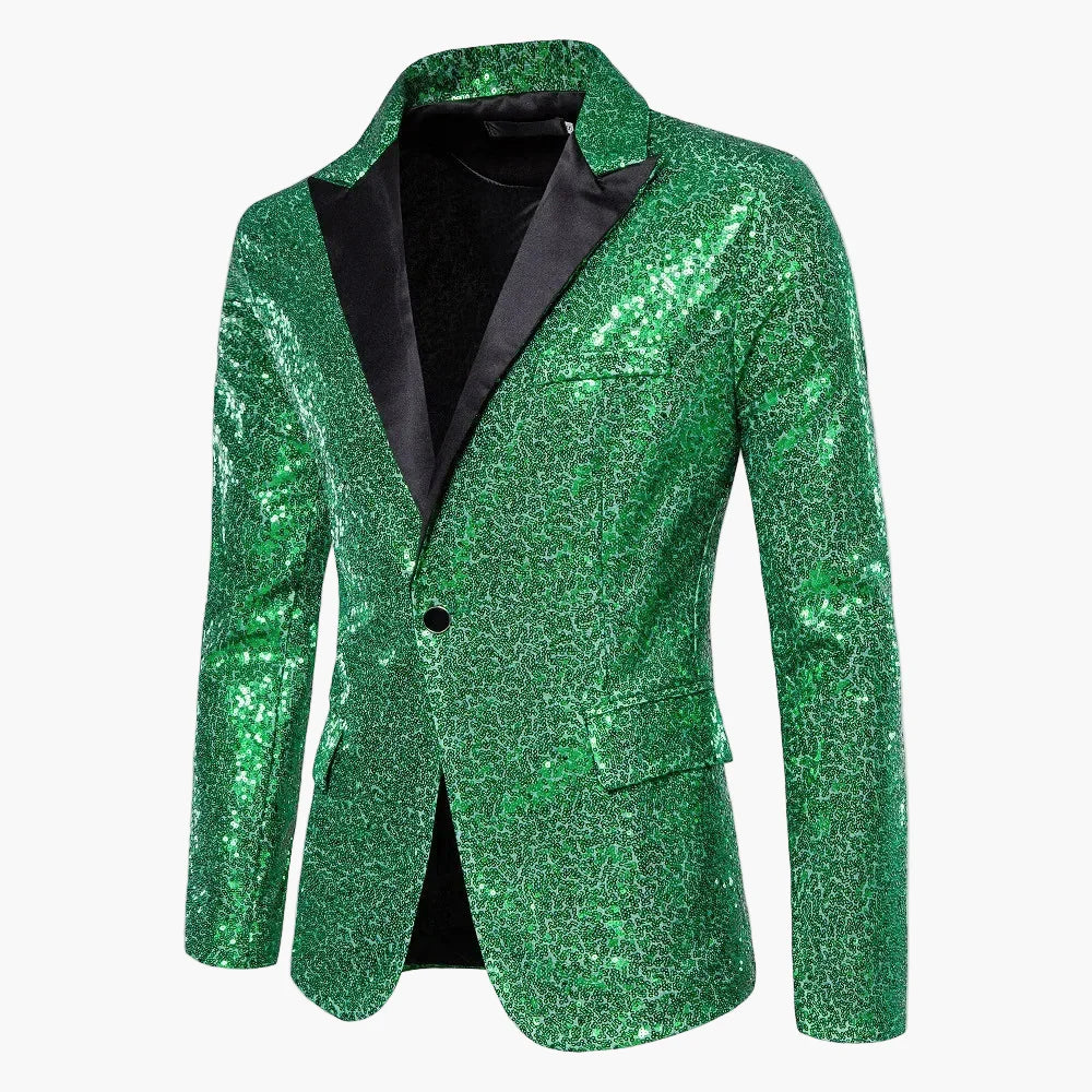 Herren Glitzer Pailletten Sakko – Party & Event Blazer im auffälligen Design