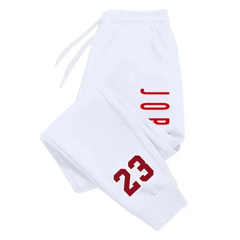 Unisex Jogginghose Sporthose mit Kordelzug und "23" Aufdruck