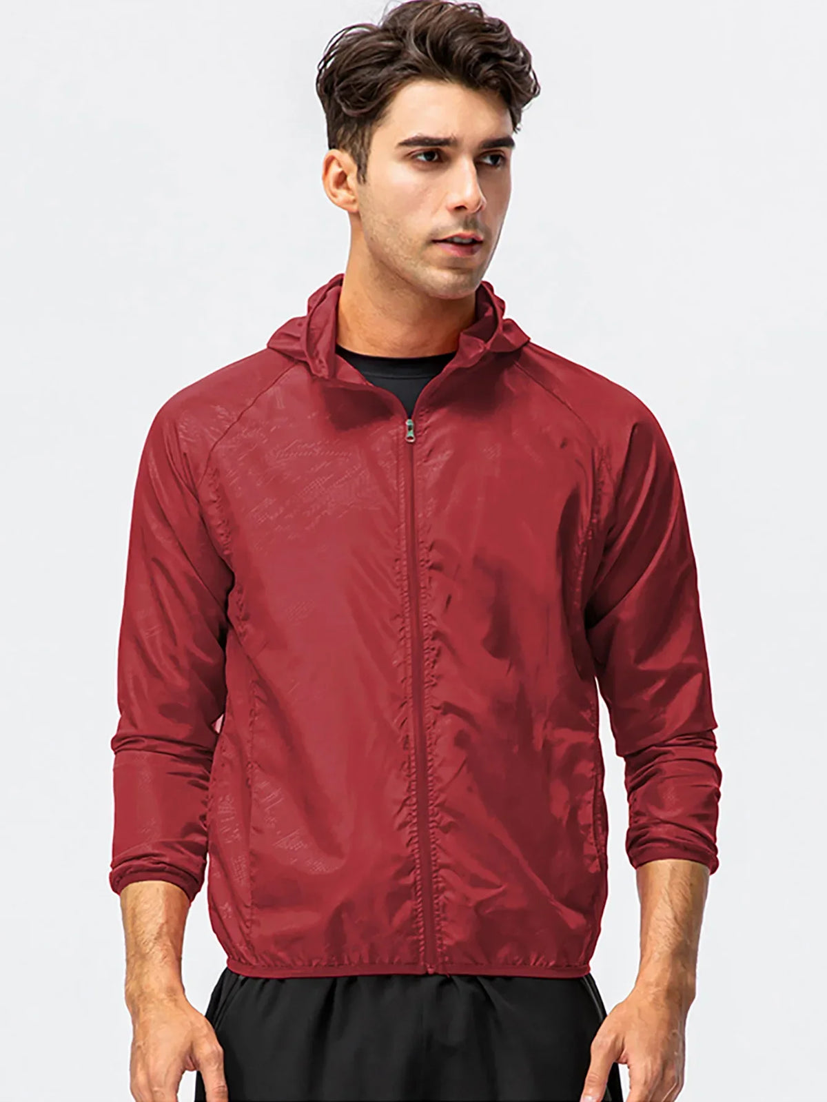 Unisex Leichte Windjacke mit Kapuze – Faltbare Sportjacke für Outdoor
