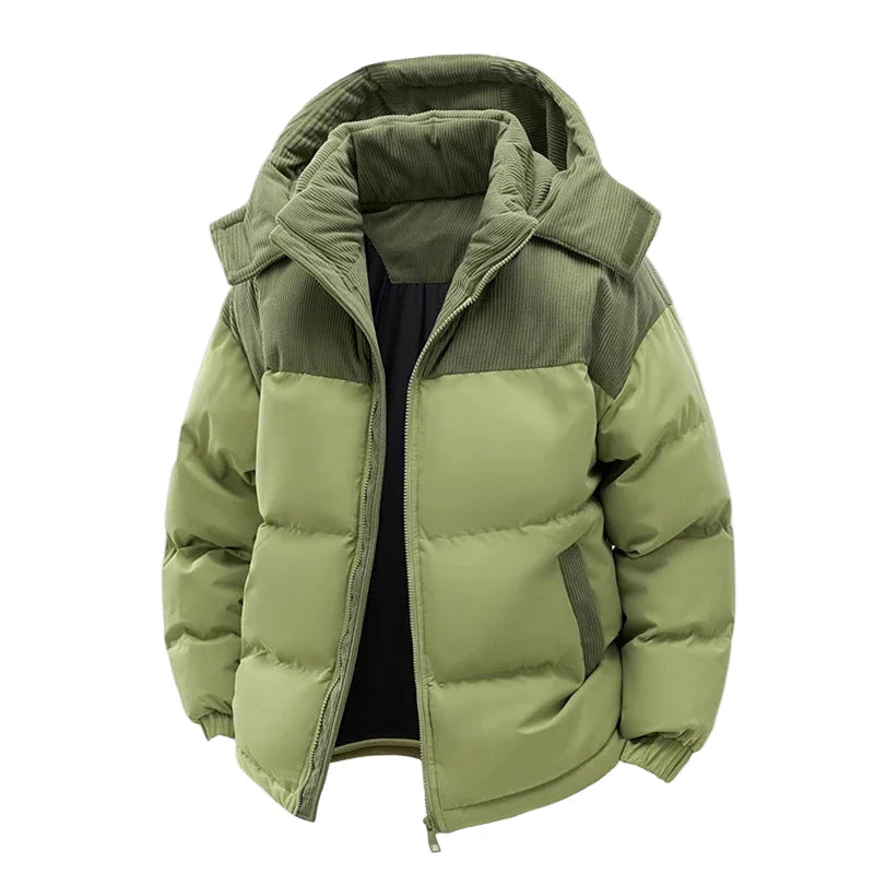 Herren Winter Steppjacke mit Kapuze – Modische Outdoorjacke für kalte Tage