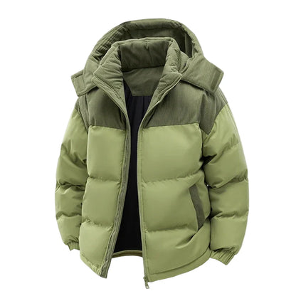 Herren Winter Steppjacke mit Kapuze – Modische Outdoorjacke für kalte Tage