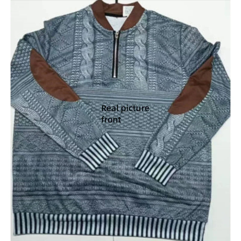 Herren Strickpullover mit Halbreißverschluss – Modischer Winterpullover für Freizeit und Alltag