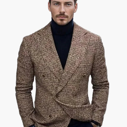 Herren Doppelreihiger Blazer im modernen Business-Stil – Perfekt für Büro und besondere Anlässe