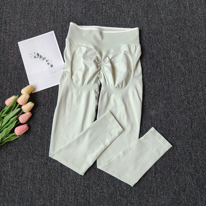 Damen Sport Leggings mit Hoher Taille, Scrunch Butt & Shaping-Effekt