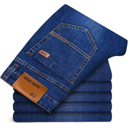 Herren Jeans Hose Straight Fit Dunkelblau Blau Schwarz mit 5 Taschen