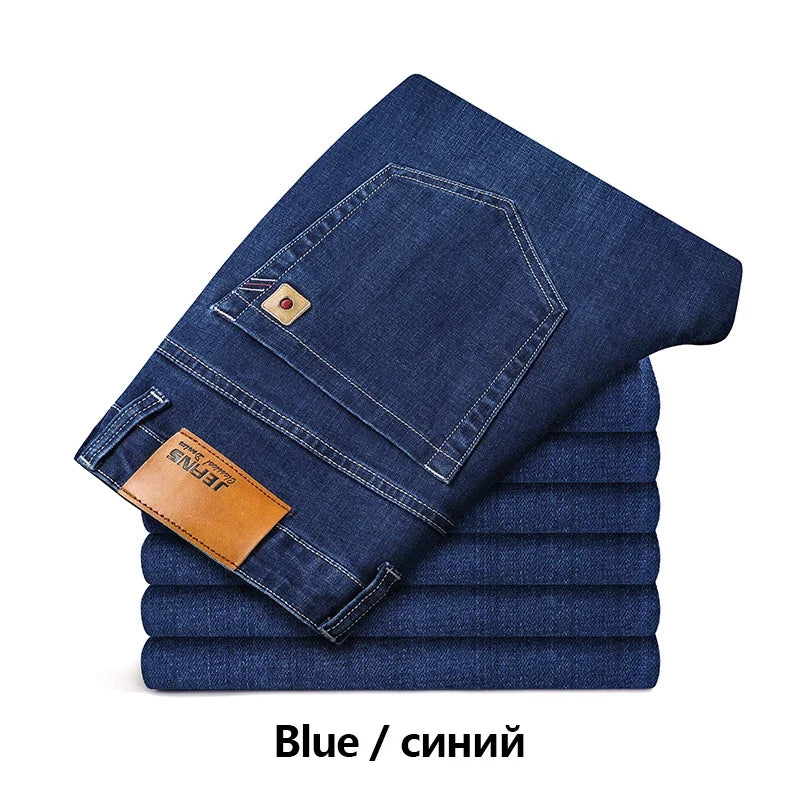 Herren Jeanshose im klassischen Stil, Dunkelblau