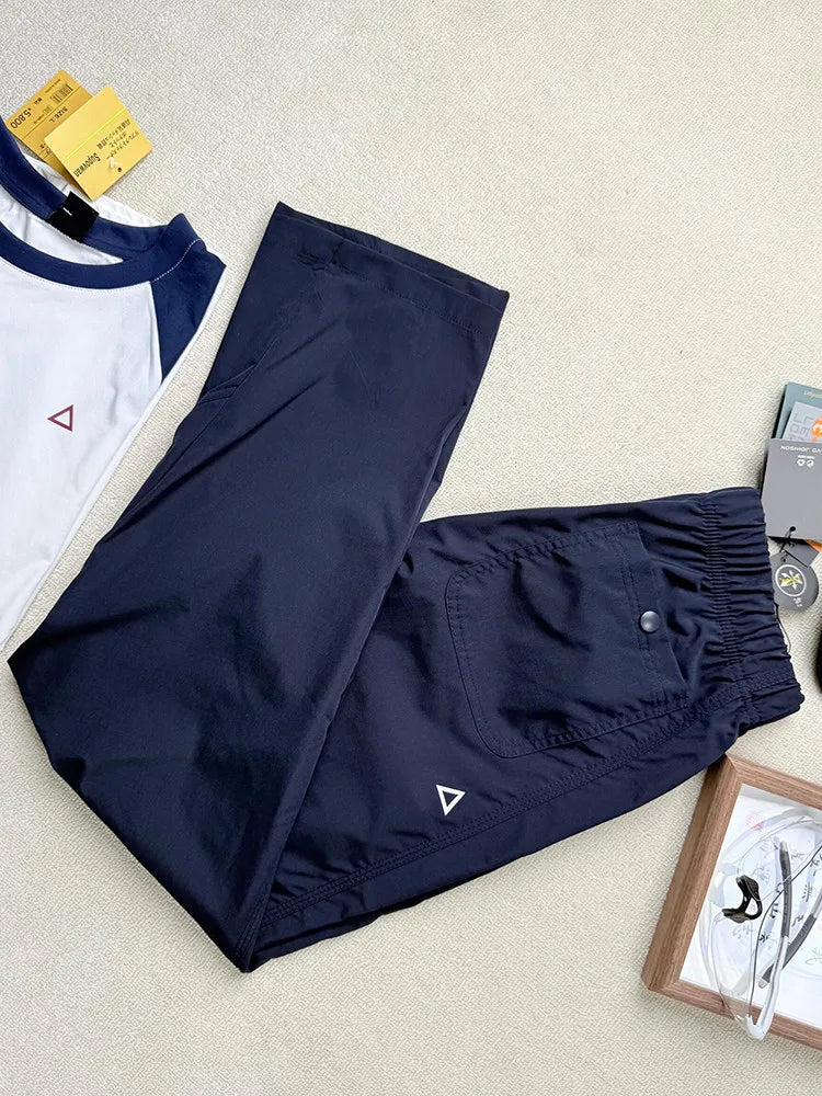 Unisex Freizeithose Marineblau mit elastischem Bund