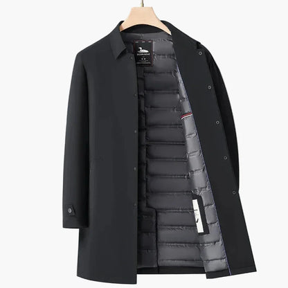 Herren Steppmantel Eleganter Business-Look Übergangsjacke
