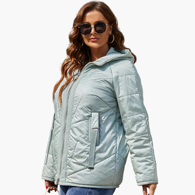 Damen Steppjacke Übergangsjacke Leicht und Modern für Alltag und Freizeit