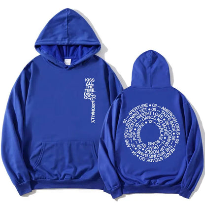 Unisex Kapuzenpullover mit aufgedrucktem Text und Motiv