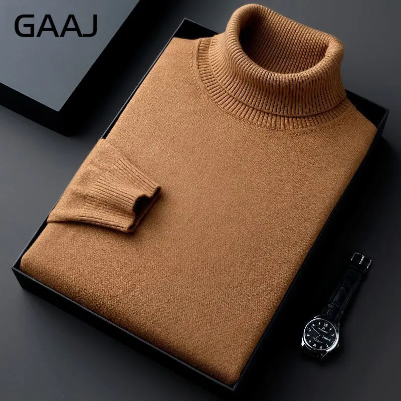 Rollkragenpullover für Herren, Feinstrick