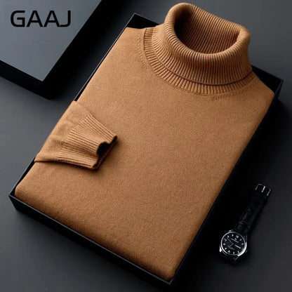 Rollkragenpullover für Herren, Feinstrick