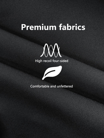Schwarze Damen Hose, weites Bein, hohe Taille