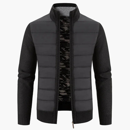 Herren Steppstrickjacke mit Reißverschluss – Modischer Freizeit- und Alltagsbegleiter