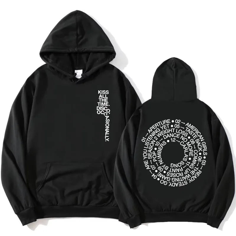 Unisex Kapuzenpullover mit aufgedrucktem Text und Motiv