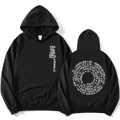 Unisex Kapuzenpullover mit aufgedrucktem Text und Motiv