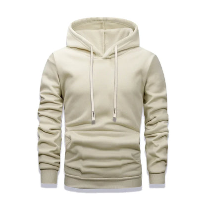 Herren Hoodie Unifarben Kapuzenpullover mit Kängurutasche