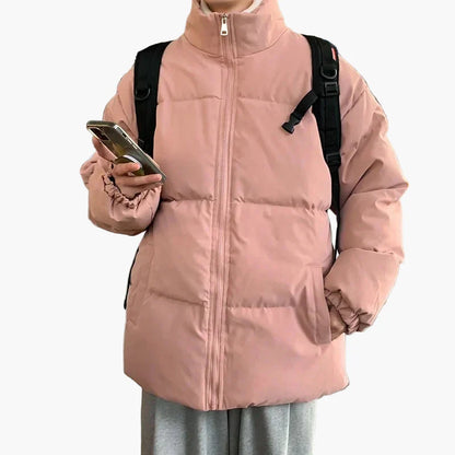 Herren Steppjacke im lässigen Hong Kong Style – Warme Winterjacke für Alltag und Freizeit
