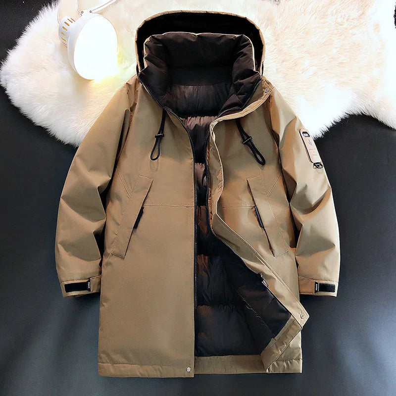 Winterparka mit Kapuze und Reißverschluss Herren