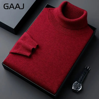 Rollkragenpullover für Herren, Feinstrick