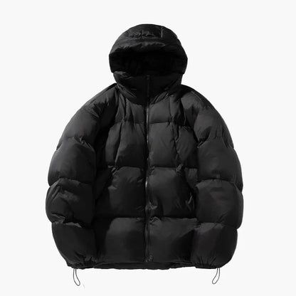 Herren Oversized Daunenjacke – Winter Steppjacke mit Kapuze, Streetwear Stil, Ideal für kalte Tage