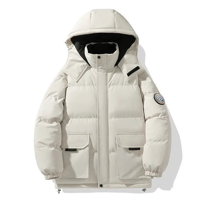 Unisex Winter Steppjacke mit Kapuze und Taschen, gepolstert, in verschiedenen Farben