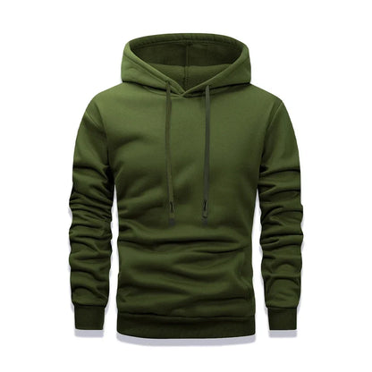 Herren Hoodie Unifarben Kapuzenpullover mit Kängurutasche