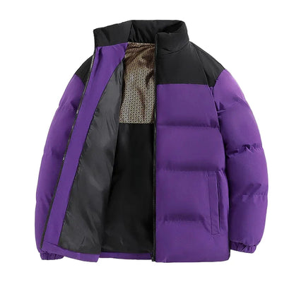 Herren Steppjacke Winter Warm Outdoor Streetwear – Trendige Pufferjacke für Alltag und Freizeit