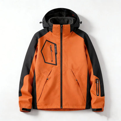 Funktionsjacke Herren 3-in-1 Outdoor Jacke Wasserdicht mit Kapuze
