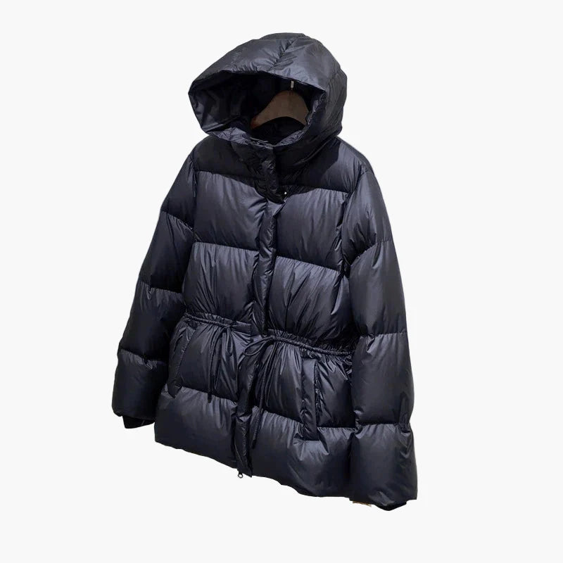 Damen Winter Steppjacke mit Kapuze – Warmer Outdoor Casual Mantel