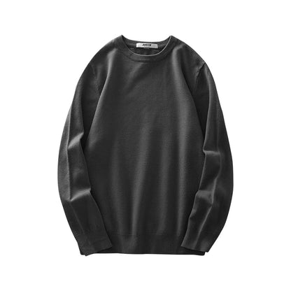 Herren Rundhals Pullover Langarm Basic Strickpullover