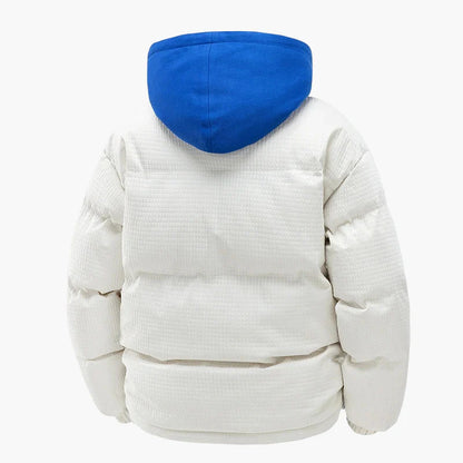 Herren Winter Steppjacke mit Kapuze – Urban Streetwear Warm Outdoor Jacke