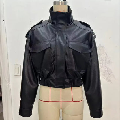 Damen Kurzjacke im Bomber-Stil mit Taschen