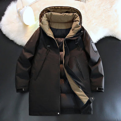 Winterparka mit Kapuze und Reißverschluss Herren